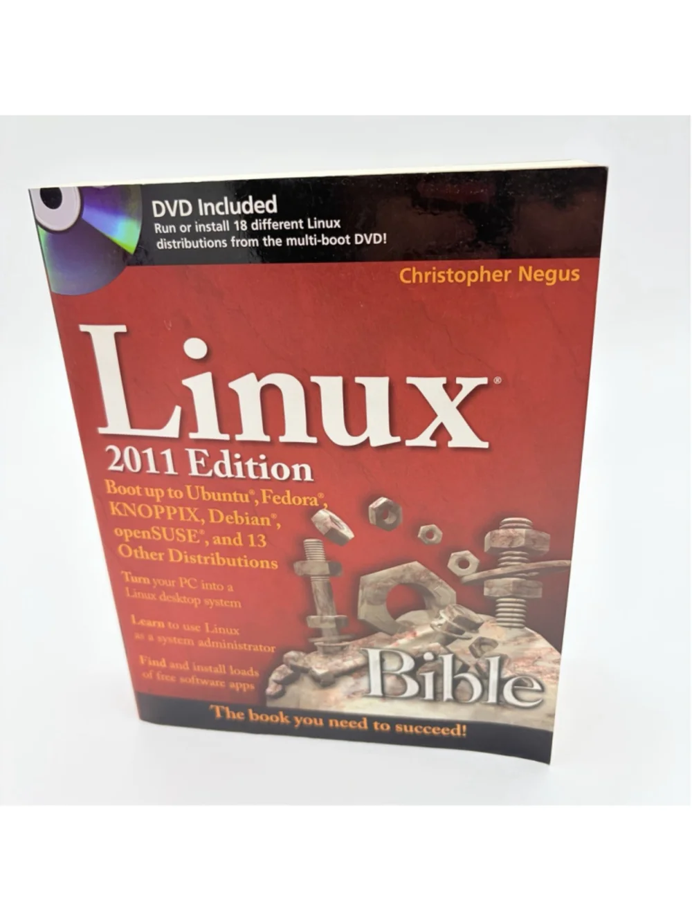 LINUX BIBLE 2011 Edition Christopher Negus Paperback WITH DVD Wiley
